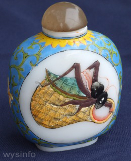 Japanese hand painted porcelain perfume bottles