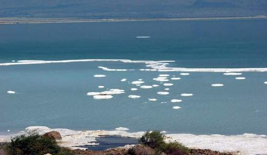 Salt Ponds in the Southern Basin of the Dead Sea