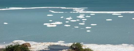Salt Ponds in Southern Basin of Dead Sea