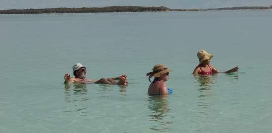 Floating in Dead Sea