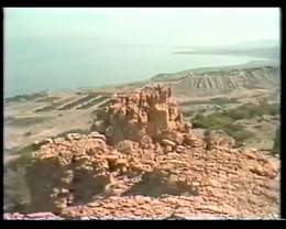 View from Above Ein Gedi facing Dead Sea