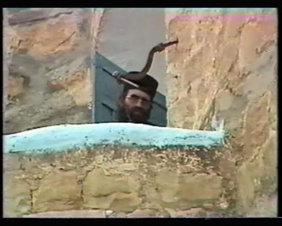 Monk Looking Down from Mar Saba Monastry